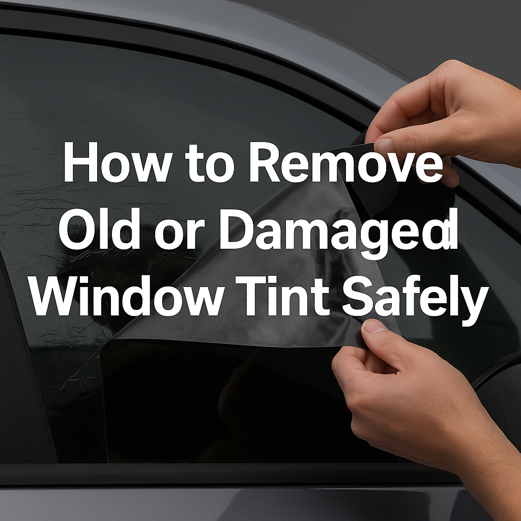 How to Remove Old or Damaged Window Tint Safely