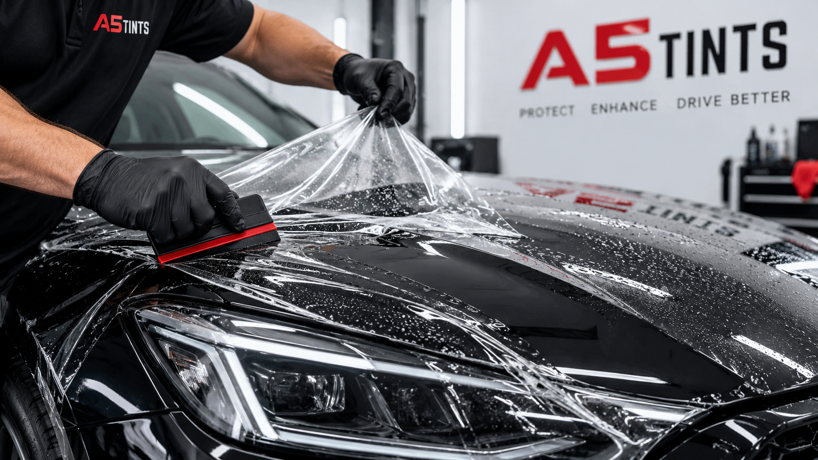 Car paint protection installation in Oshawa
